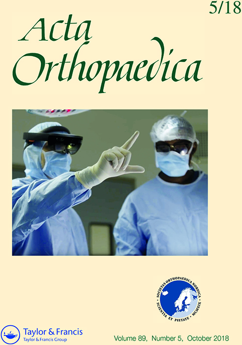 					View Acta Orthopaedica, Volume 89, Issue 5 (2018)
				